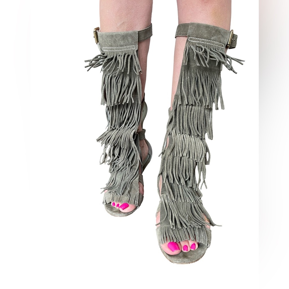 Etro, Suede Gladiator Boots, Size Eu 38